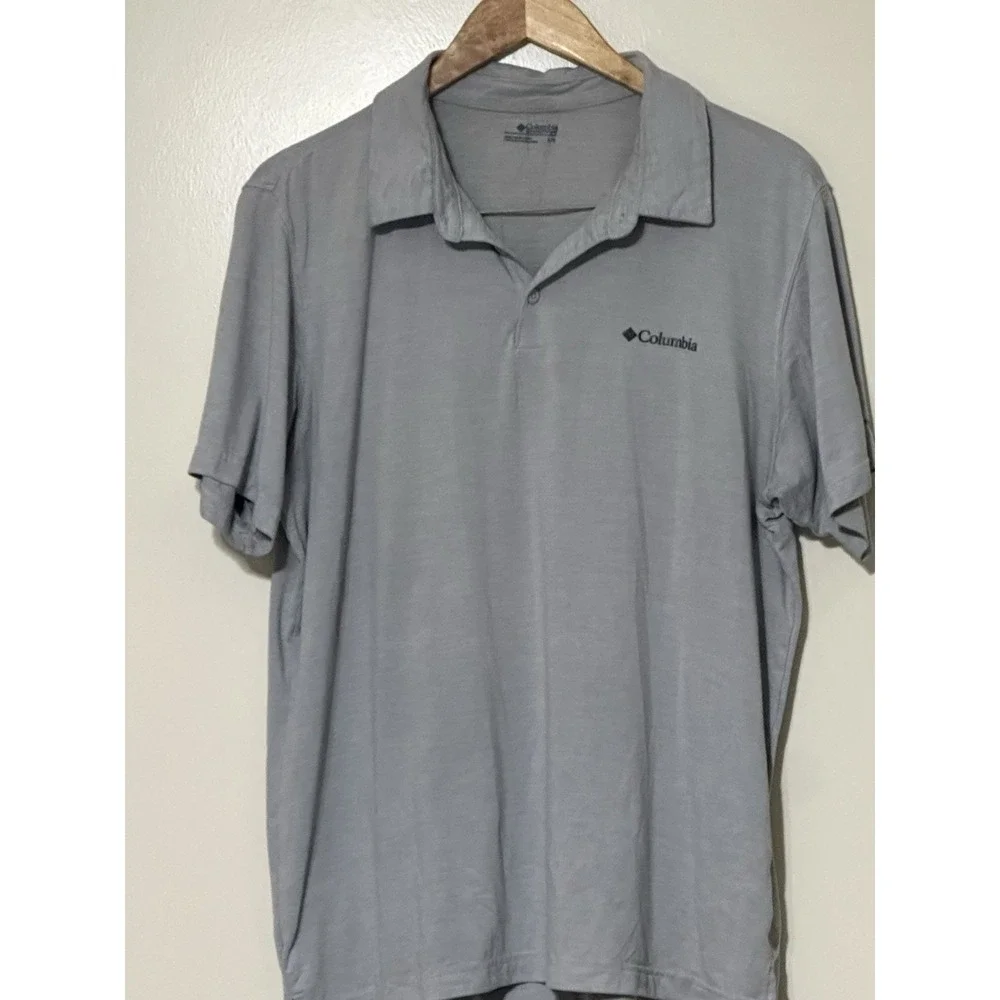Columbia Men's Omni Shade  Short Sleeve‎ Utilizer Polo Shirt Size Large